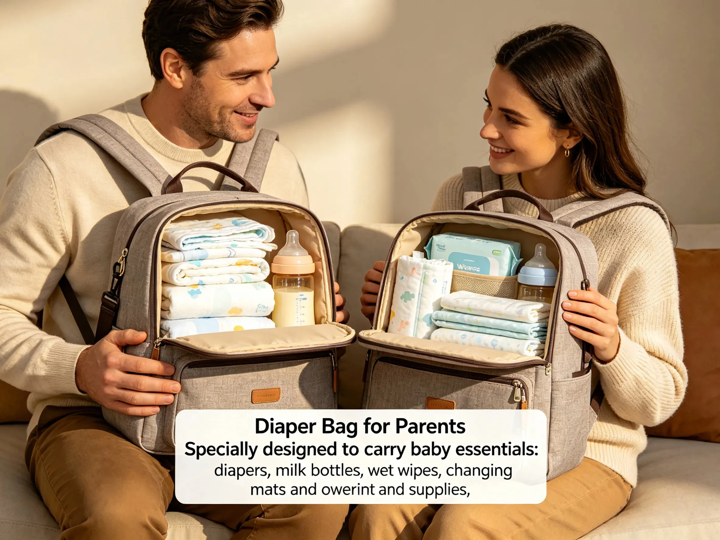 Professional Diaper Bag Tech Pack Interior Layout